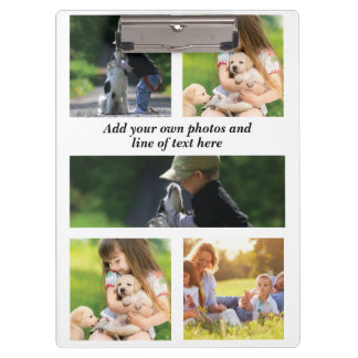 Make your own photo collage and text  clipboard