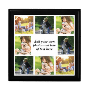 Make your own photo collage and text  gift box