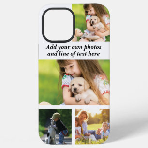 Make your own photo collage and text iPhone 12 pro max case