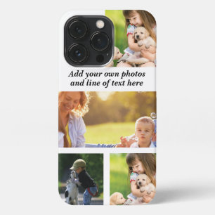 Make your own photo collage and text  iPhone 13 pro case