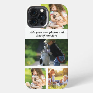 Make your own photo collage and text iPhone 13 pro max case