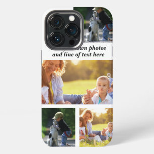 Make your own photo collage and text iPhone 13 pro case