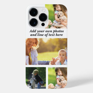 Make your own photo collage and text  iPhone 14 pro max case