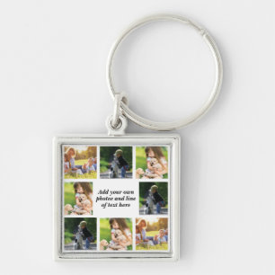 Make your own photo collage and text  key ring
