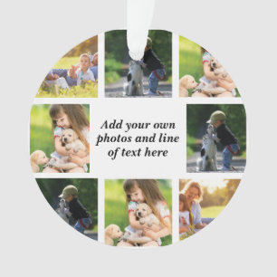 Make your own photo collage and text ornament