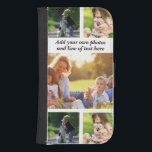 Make your own photo collage and text samsung s4 wallet case<br><div class="desc">Make your own photo collage and text</div>