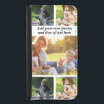 Make your own photo collage and text   samsung galaxy s5 wallet case<br><div class="desc">Make your own photo collage and text</div>
