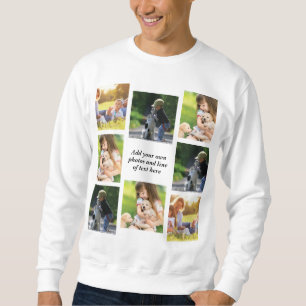 Make your own photo collage and text sweatshirt