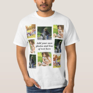 Make your own photo collage and text  T-Shirt