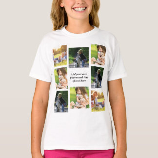 Make your own photo collage and text T-Shirt