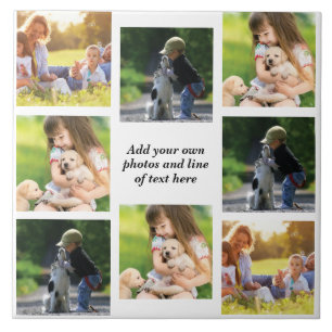 Make your own photo collage and text  tile