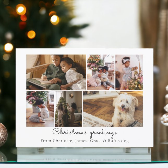 Make Your Own Photo Collage Personalised Card (Make Your Own Photo Collage Personalized Card for Christmas or other occasions from Ricaso)