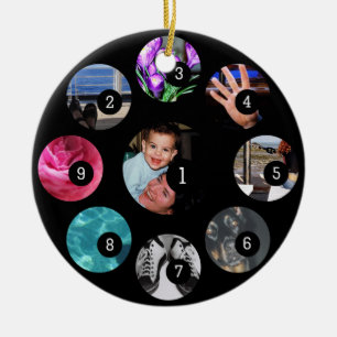 Make your own photo decor easily with 9 images ceramic tree decoration