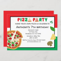 Make Your Own Pizza Birthday Party