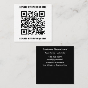 Make Your Own QR Code Business Cards Template
