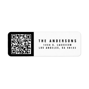 Make your own QR Code Modern Return Address