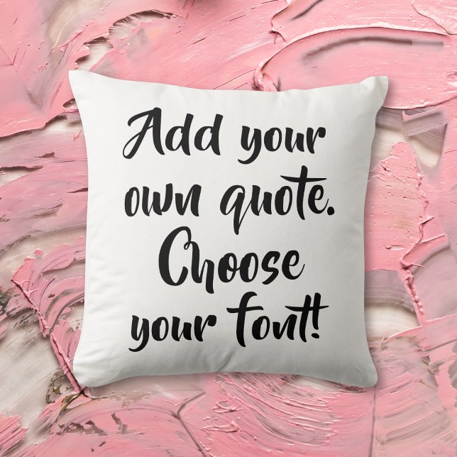 Make your own quote personalised cushion (Creator Uploaded)