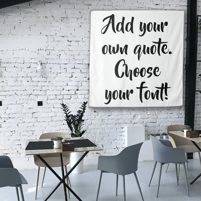 Make your own quote personalised  tapestry (Creator Uploaded)