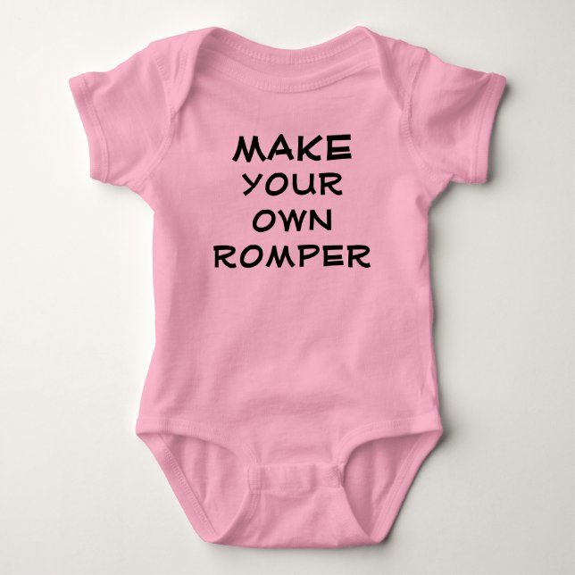 Make your own romper baby bodysuit (Front)