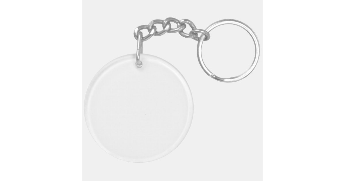 Make Your Own Round Double Sided Acrylic Keychain | Zazzle