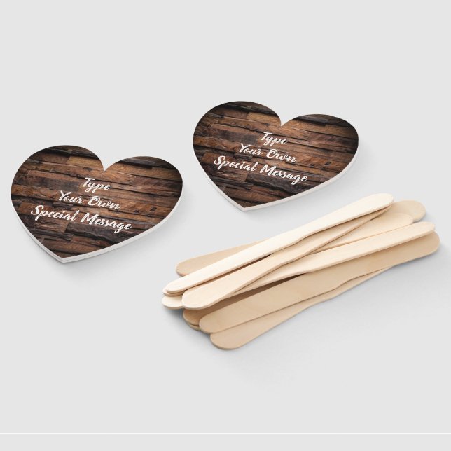 Make Your Own Rustic Outdoor Wedding Hand Fan (Non-assembled)