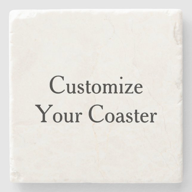 Make Your Own Simple Marble  Stone Coaster (Front)
