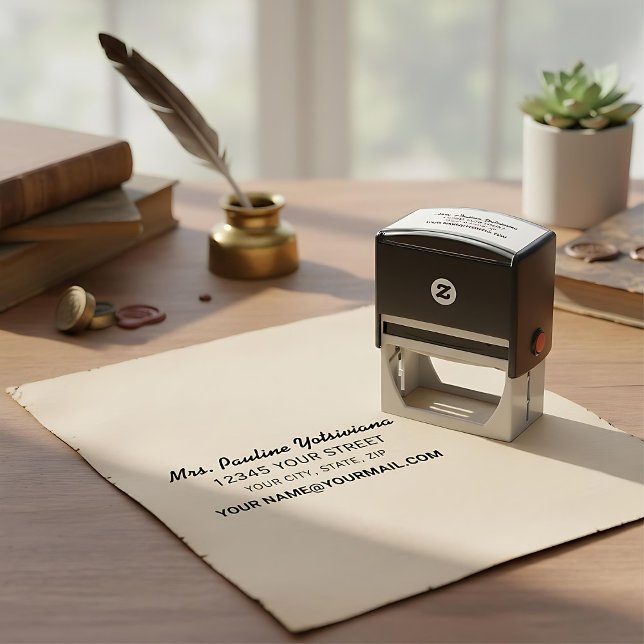 Make your own Simple return address  Self-inking Stamp (Creator Uploaded)