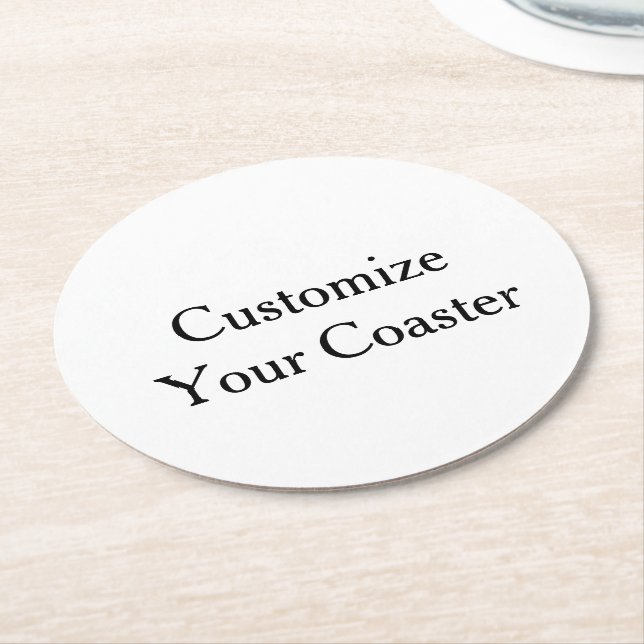 Make Your Own Simple Round Paper Coaster (Angled)