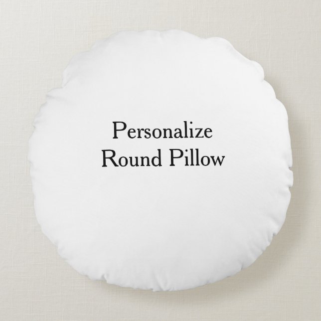 Make Your Own Simple Round Pillow (Front)