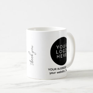 Make Your Own Small Business Custom Logo Info Coffee Mug