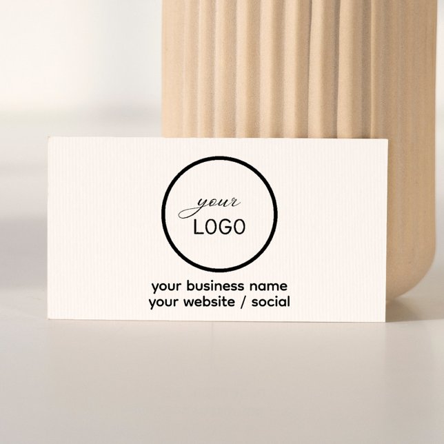 Make Your Own Small Business Custom Logo Info Rubber Stamp (Make Your Own Small Business Custom Logo Info Rubber Stamp (company name, website, social handle))