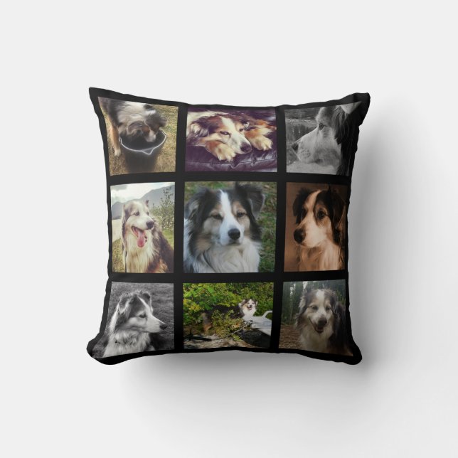 Make Your Own Special Pet Pillow with 9 Photos  (Front)