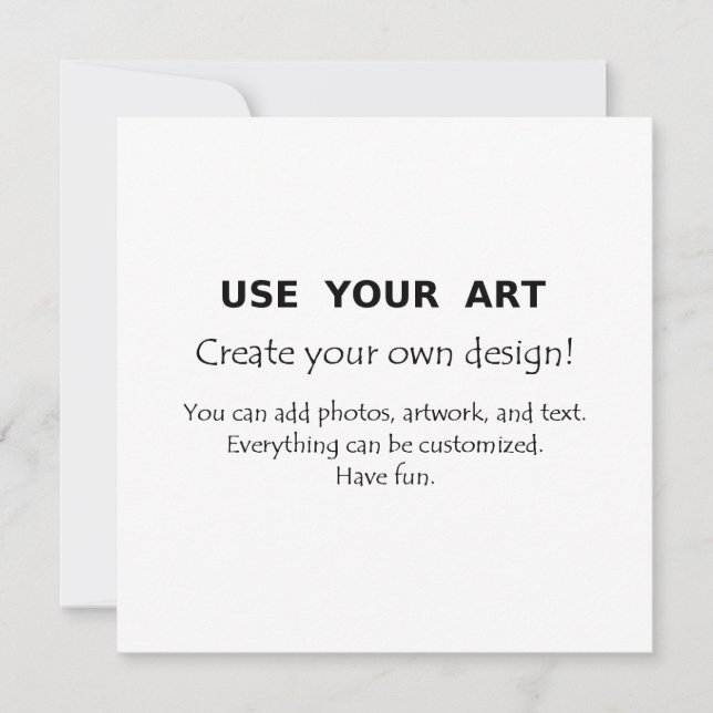 Make your own square postcards or invite with art (Front)