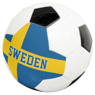 Make your own team soccer ball with Swedish flag