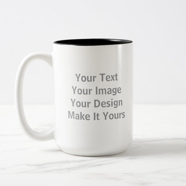 Make Your Own  Two-Tone Coffee Mug (Left)