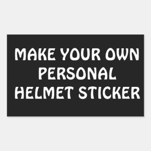 MAKE YOUR OWN UNIQUE HELMET STICKER