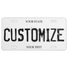 Make your own vanity license plate for your car