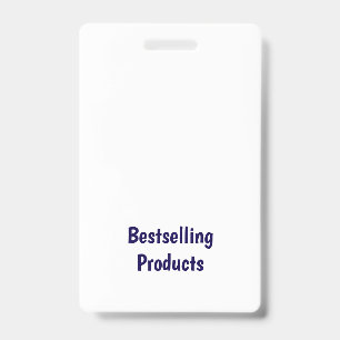 Make Your Own Vertical Plastic Badge ID Badge