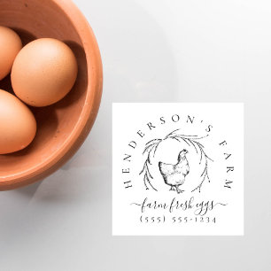 Make Your Own Vintage Custom Farm Egg Carton Rubber Stamp