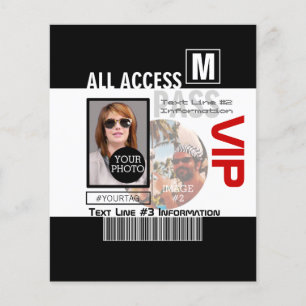 Make Your Own VIP Pass 8 ways to Personalise Flyer
