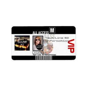 Make Your Own VIP Pass 8 ways to Personalise Label