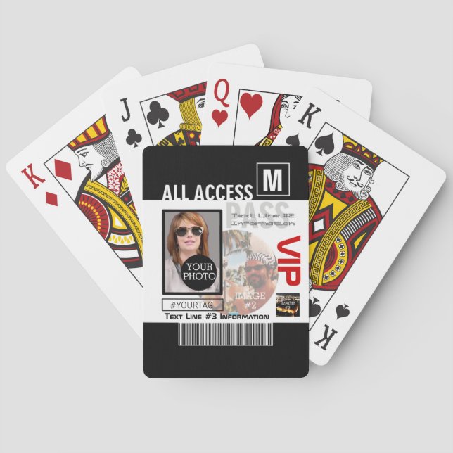 Make Your Own VIP Pass 8 ways to Personalise Playing Cards (Back)