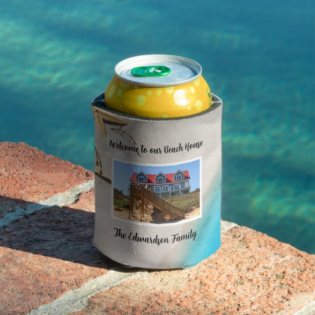 Make your own Welcome family summer beach house Can Cooler (In Situ Pool)