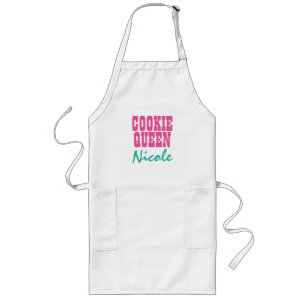 Make your own white baking apron for women