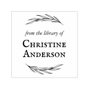 Make Your Own Wreath From The Library Of Self-inki Self-inking Stamp