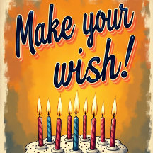 Make Your Wish Birthday Cards Genie WISH DENIED!