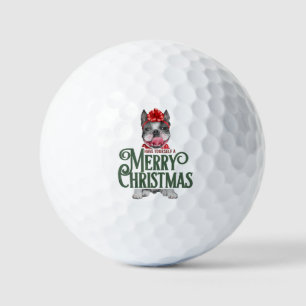Make yourself merry Christmas with French bulldog Golf Balls