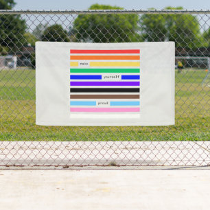 Make Yourself Proud Rainbow Redaction Pride 2026 Banner