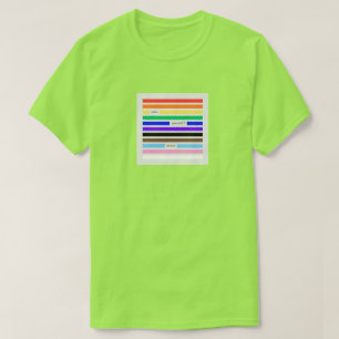 Make Yourself Proud Rainbow Redaction Pride 2026 T-Shirt