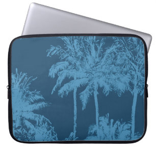 Makena Beach Hawaiian Sketchy Palms Wetsuit Laptop Sleeve